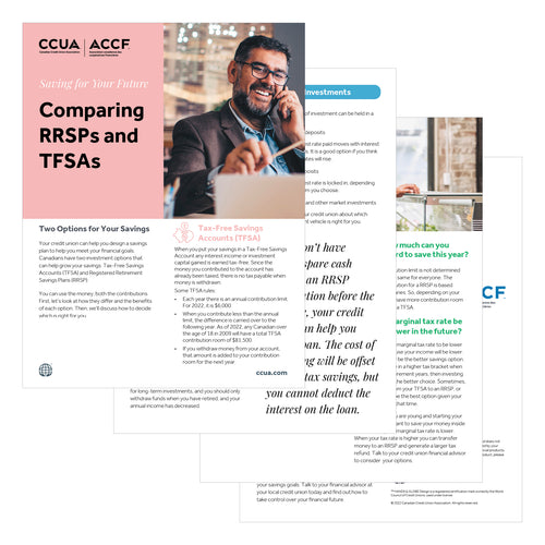 Comparing RRSPs and TFSAs - Print-Ready Leaflet & Digital Brochure
