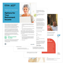 Load image into Gallery viewer, Options for Your Retirement Income - Print-Ready Booklet &amp; Digital Brochure
